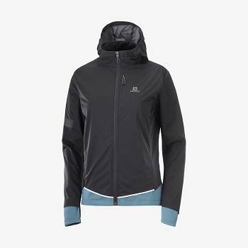 Salomon Jakke LIGHT SHELL Softshell Jakke Dame Sort | DK-N1267