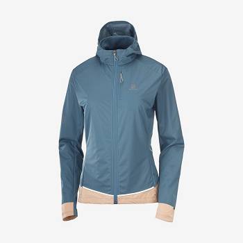Salomon Jakke LIGHT SHELL Softshell Jakke Dame Blå | DK-O2622