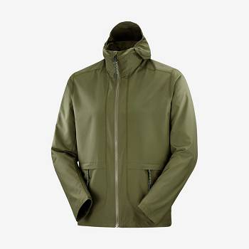 Salomon Jakke OUTLIFE PACKABLE SHELL U Softshell Jakke Herre Olivengrøn | DK-S1492