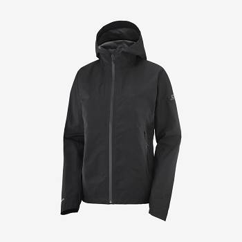 Salomon Jakke OUTLINE GORE-TEX 2.5L Softshell Jakke Dame Sort | DK-L1963