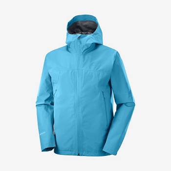 Salomon Jakke OUTLINE GORE-TEX 2.5 LAYERS Softshell Jakke Herre Blå | DK-M2392