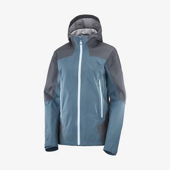 Salomon Jakke OUTLINE GORE-TEX HYBRID Softshell Jakke Dame Blå | DK-A1836