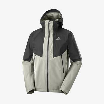 Salomon Jakke OUTLINE GORE-TEX HYBRID Softshell Jakke Herre Sort Grå | DK-A2522