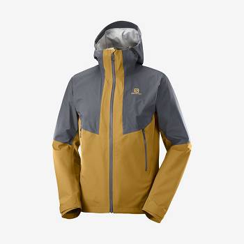 Salomon Jakke OUTLINE GORE-TEX HYBRID Softshell Jakke Herre Grå | DK-O2307