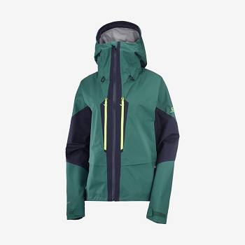 Salomon Jakke OUTPEAK GORE-TEX 3L Softshell Jakke Dame Grøn | DK-L1830