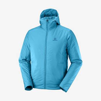 Salomon Jakke OUTRACK INSULATED Softshell Jakke Herre Blå | DK-S1849