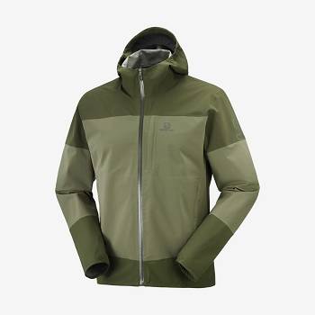 Salomon Jakke OUTRACK WATERPROOF 2.5L Softshell Jakke Herre Olivengrøn | DK-L1025
