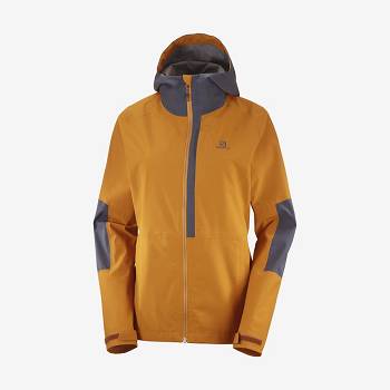 Salomon Jakke OUTRACK WATERPROOF 2.5L Softshell Jakke Dame Orange | DK-M1412