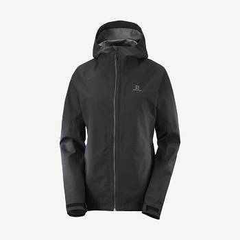 Salomon Jakke OUTRACK WATERPROOF 2.5L Softshell Jakke Dame Sort | DK-O2141