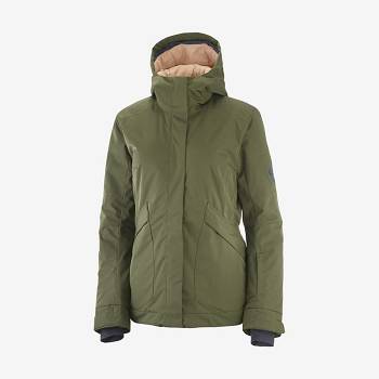 Salomon Jakke SNOW REBEL Softshell Jakke Dame Olivengrøn | DK-S2626