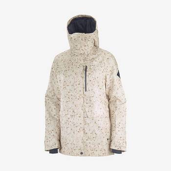 Salomon Jakke STANCE CARGO Softshell Jakke Dame Beige | DK-O1777