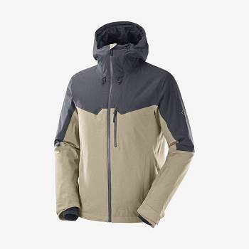 Salomon Jakke UNTRACKED Softshell Jakke Herre Grå Brune | DK-W1430