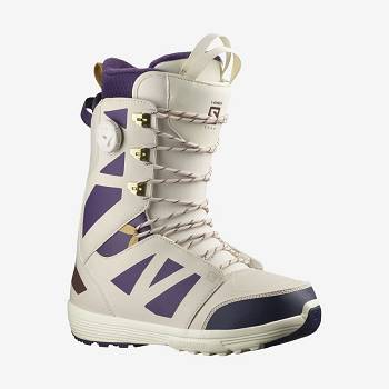 Salomon LAUNCH LACE SJ BOA TEAM Skistøvler Herre Beige | DK-S1975