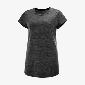 Salomon OUTLIFE MERINO BLEND T Shirts Dame Sort | DK-N2401