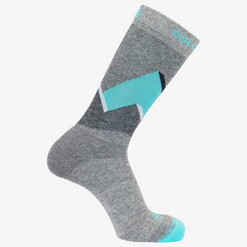 Salomon OUTLINE CREW 2-PACK Sokker Dame Grå Turkis | DK-W1290