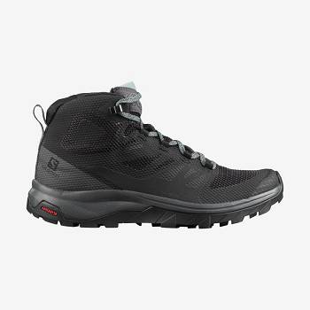 Salomon OUTLINE MID GORE-TEX Vandrestøvler Dame Mørkeblå | DK-O2078