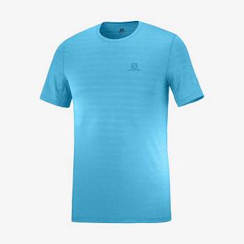 Salomon OUTLINE T Shirts Herre Blå | DK-N2408