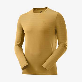 Salomon OUTLINE T Shirts Herre Gul | DK-L1900
