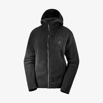 Salomon OUTLINE WARM TEDDY Hættetrøje Dame Sort | DK-L2439