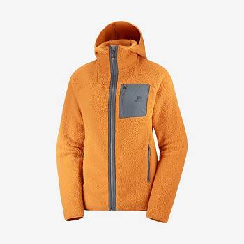 Salomon OUTLINE WARM TEDDY Hættetrøje Dame Orange | DK-M1132