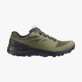 Salomon OUTLINE WIDE GORE-TEX Vandresko Herre Olivengrøn | DK-M2000