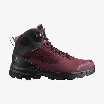 Salomon OUTWARD GORE-TEX Vandrestøvler Dame Rød | DK-M2357