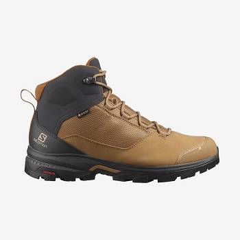 Salomon OUTWARD GORE-TEX Vandrestøvler Herre Sort Brune | DK-M2511