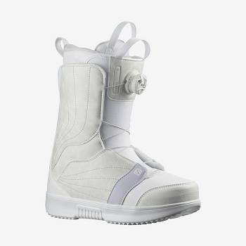 Salomon PEARL BOA WHITE Skistøvler Dame Hvide | DK-N2520