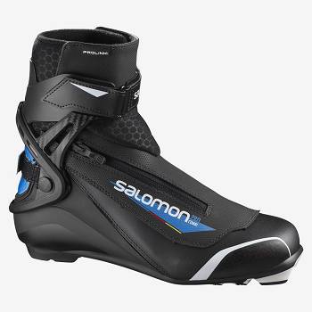 Salomon PRO COMBI PROLINK Skistøvler Dame Sort Blå | DK-A2452