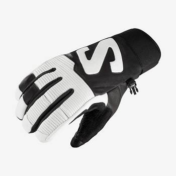 Salomon QST HERITAGE Handsker Herre Sort Hvide | DK-S1681