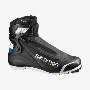 Salomon R/PROLINK Skistøvler Dame Sort Blå | DK-O1889