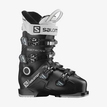 Salomon SELECT HV 70 Skistøvler Dame Sort Hvide | DK-O1196