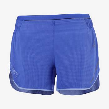 Salomon SENSE AERO 3'' Shorts Dame Blå | DK-O1483