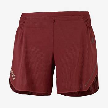 Salomon SENSE AERO 5'' Shorts Dame Rød | DK-A1444