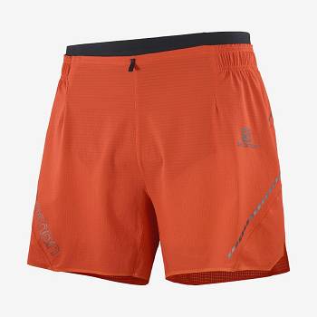 Salomon SENSE AERO 5'' Shorts Herre Orange | DK-W3950