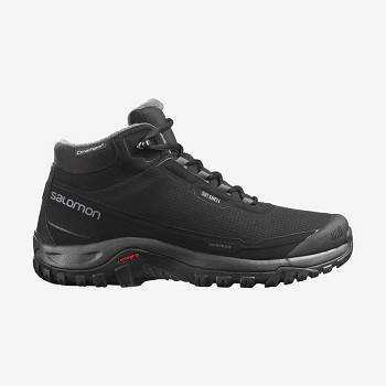 Salomon SHELTER CLIMASALOMON™ WATERPROOF Vinterstøvler Herre Sort | DK-O1728