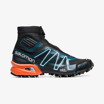 Salomon SNOWCROSS ADVANCED Sneakers Herre Sort Blå Orange | DK-S1058
