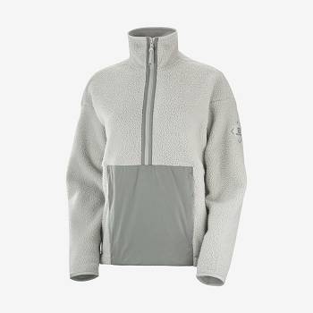 Salomon SNOWSHELTER TEDDY Hættetrøje Dame Grøn | DK-O1378