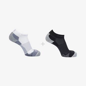 Salomon SPEEDCROSS 2-PACK Sokker Herre Hvide Sort | DK-A2424