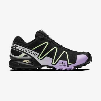 Salomon SPEEDCROSS 3 Sneakers Dame Sort Lilla | DK-L1704