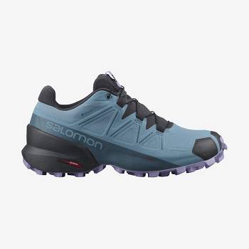 Salomon SPEEDCROSS 5 GORE-TEX Trail Løbesko Dame Blå | DK-L2194