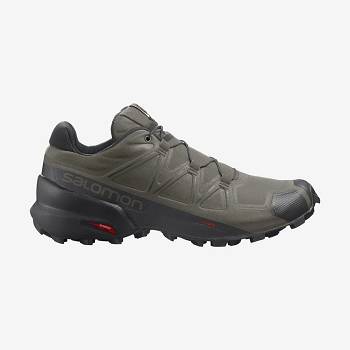 Salomon SPEEDCROSS 5 WIDE Trail Løbesko Herre Olivengrøn | DK-M1734