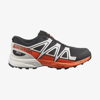 Salomon SPEEDCROSS CLIMASALOMON™ WATERPROOF Trail Løbesko Børn Sort Lyserød | DK-O2022