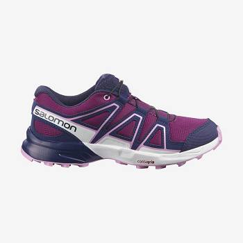 Salomon SPEEDCROSS Trail Løbesko Børn Lilla Blå | DK-M2616