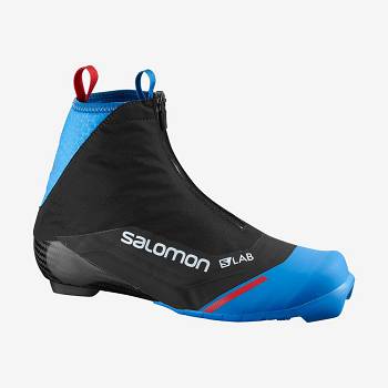 Salomon S/LAB CARBON CLASSIC PROLINK Skistøvler Dame Sort Blå | DK-M2609