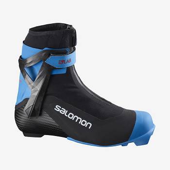 Salomon S/LAB CARBON SKATE PROLINK Skistøvler Dame Sort Blå | DK-O2461