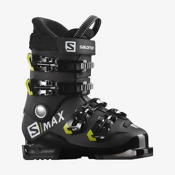 Salomon S/MAX 60 RT Skistøvler Børn Sort Grøn | DK-O1173