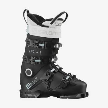 Salomon S/MAX 80 Skistøvler Dame Sort Hvide | DK-L2348
