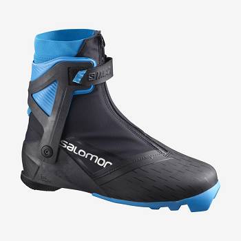 Salomon S/MAX CARBON SKATE MV PROLINK Skistøvler Dame Sort Blå | DK-M1930