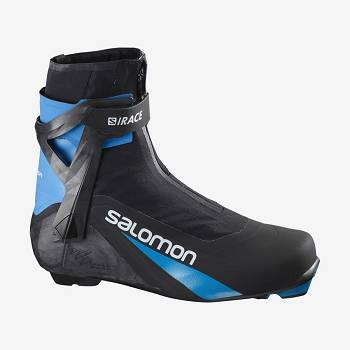 Salomon S/RACE CARBON SKATE PROLINK Vandtætte Støvler Dame Sort Blå | DK-N1498